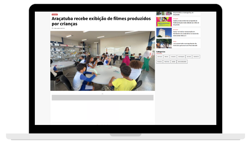OFICINA VAMOS FAZER UM FILMINHO-ARAÇATUBA-SP
