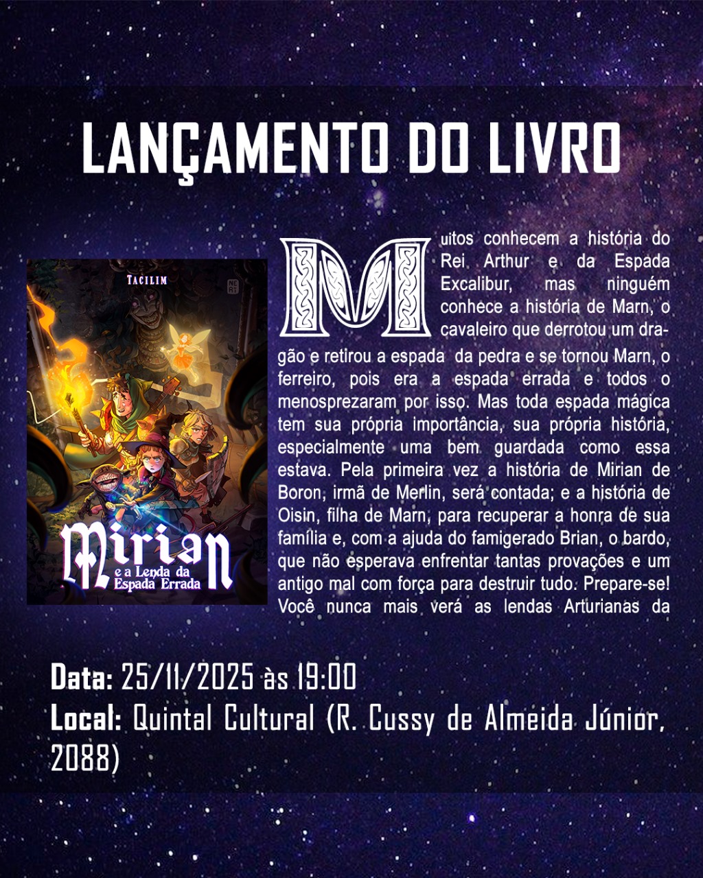 MIRIAN E A LENDA DA ESPADA ERRADA-ARAÇATUBA-SP (7)